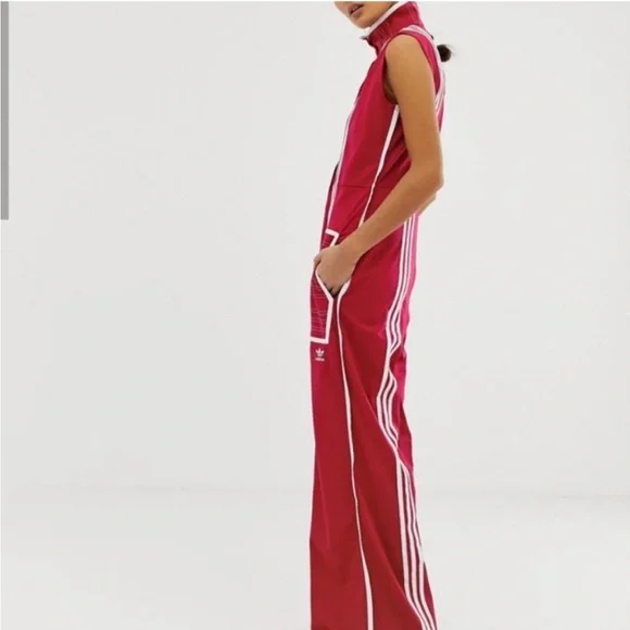 adidas Originals Red Jumpsuit - Picture 2 of 16